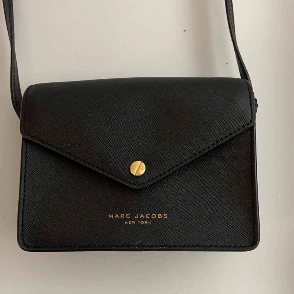 Marc Jacobs Black Saffiano Crossbody Bag